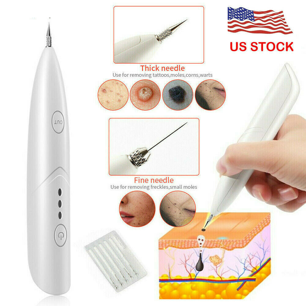 Ion Laser Freckle Skin Mole Dark Spot Remover Face Wart Tag Tattoo Removal Pen